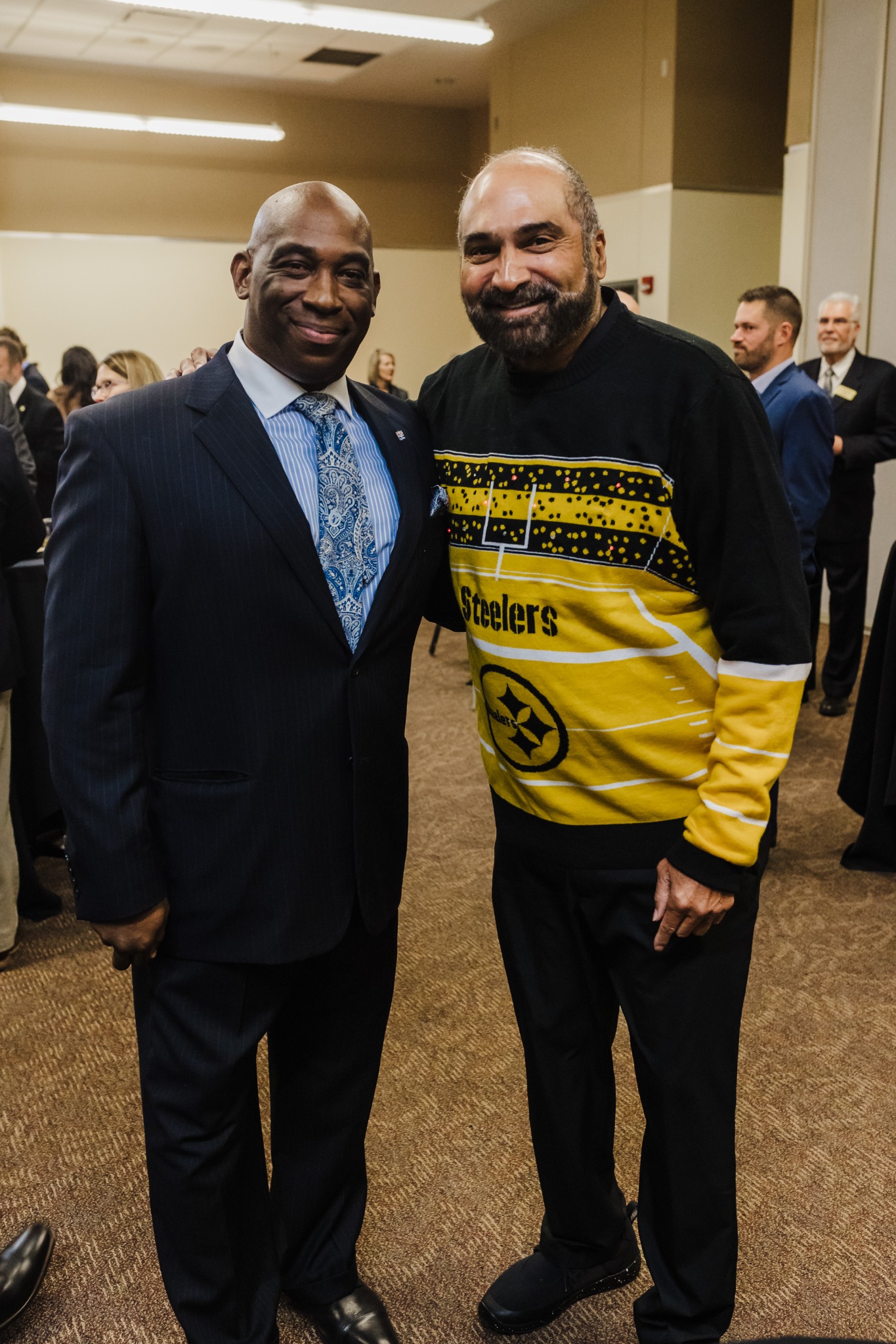 Maine Prince with the late Franco Harris